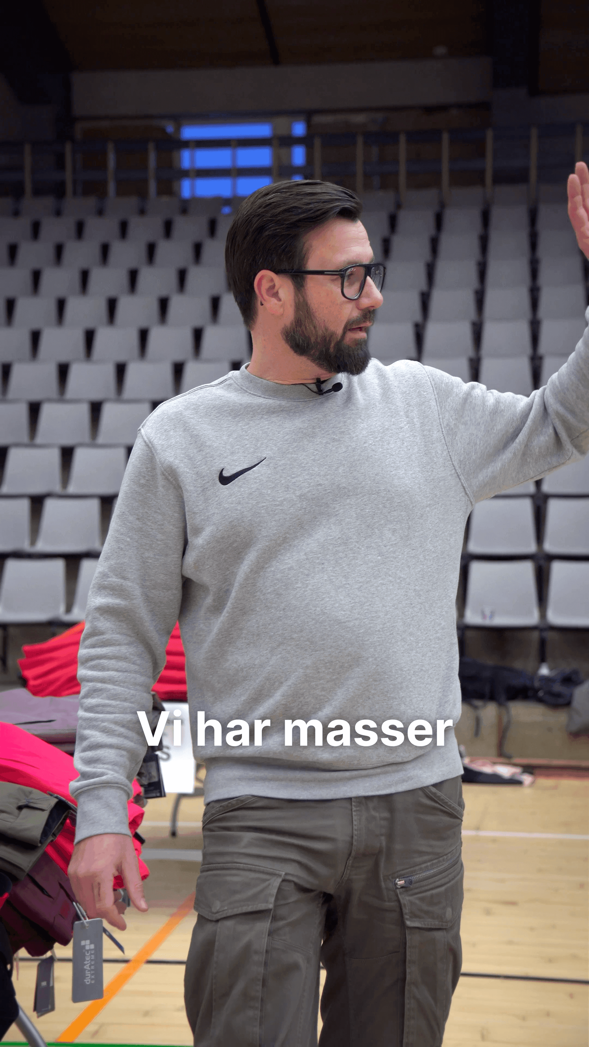 Optagelse i festivalhallen til Intersport Skifestival