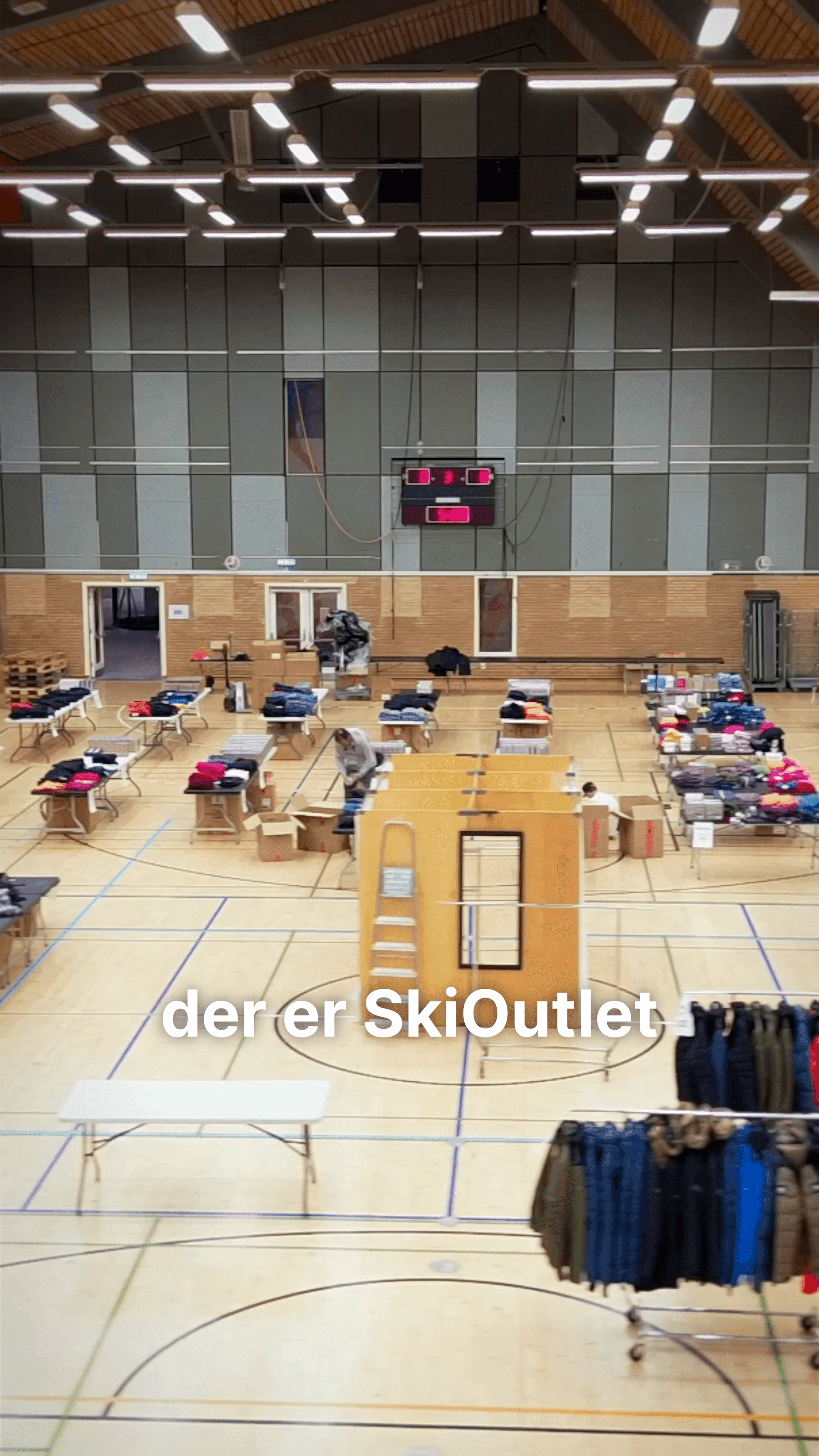 Ski-outlet opstillet til Intersport Skifestival