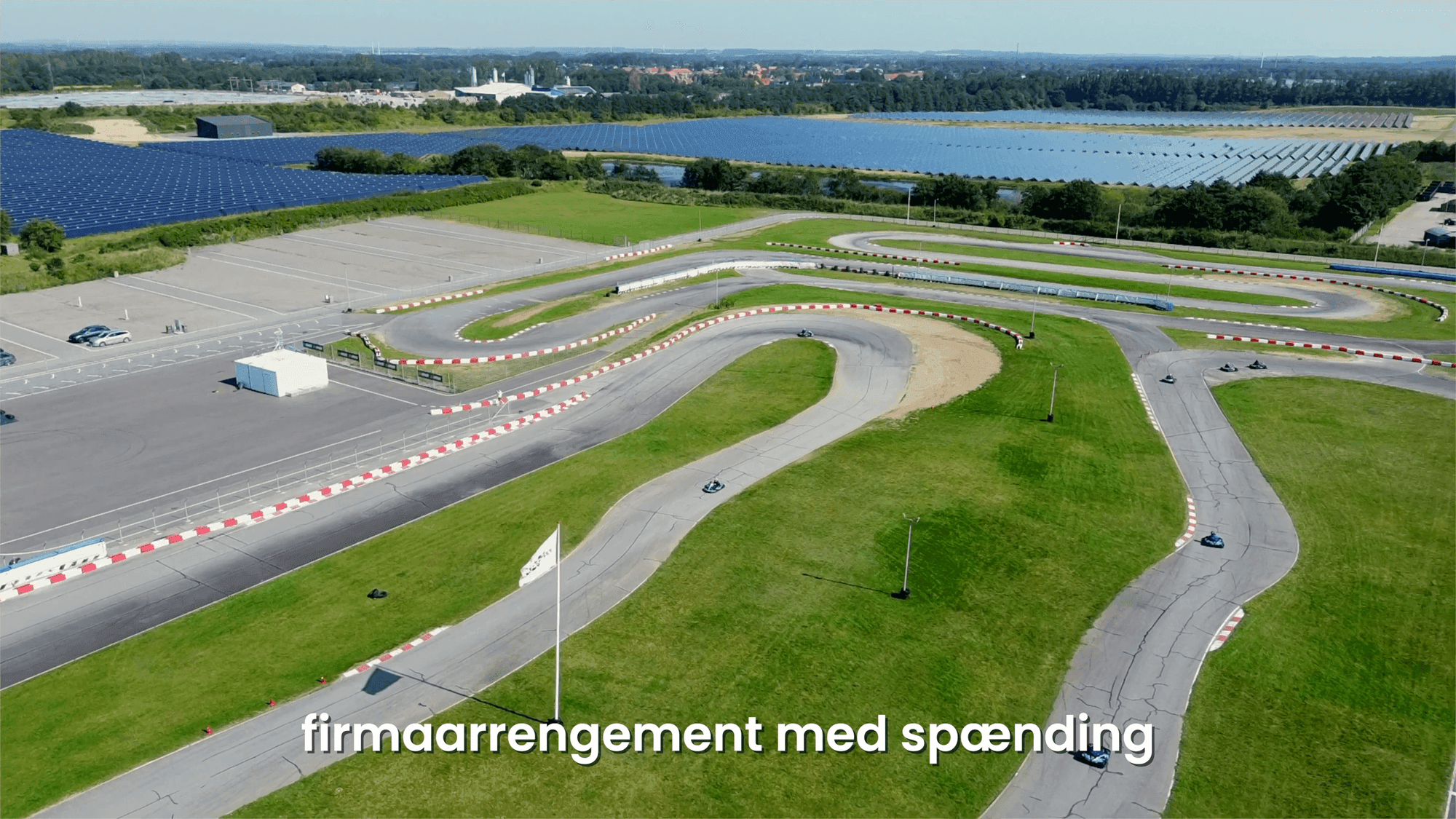Vojens Motorsport Arena — luftfoto af gokart-banen